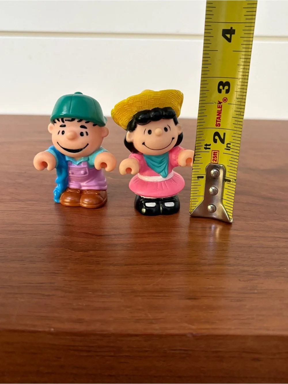 Vintage 1989 McDonald's Happy Meal Peanuts Lucy And Linus Figures Toys Set Pair